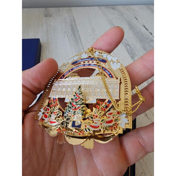 White House Franklin Roosevelt 2017 ornament eagle president Americana gold Maxi - Picture 5 of 10